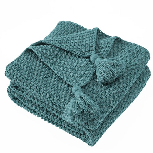 TureClos 부드러운 니트 소파 담요 및 태슬 침대 사무실 Nap Shawl 장식 소파 커버, type5