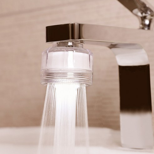 퓨어레인 PR-100 LED 세면대 필터: 깨끗한 물, 빛나는 일상을 선물하다 세면대필터비타민수도꼭지