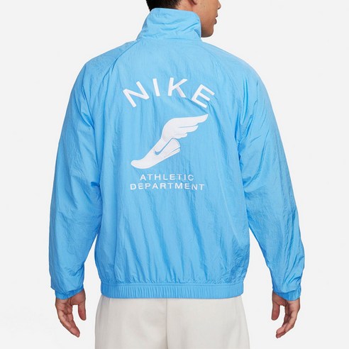 국내 매장판 나이키 NSW 우븐 유니버시티 블루 화이트 남성 여성 공용 바람막이 자켓 FN7233-412