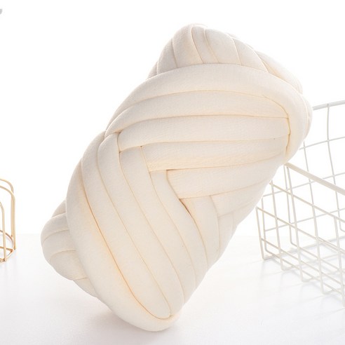 떨샵 자이언트얀 뜨개실 가방 만들기 DIY 패브릭 벨벳, 500g, 기본-크림