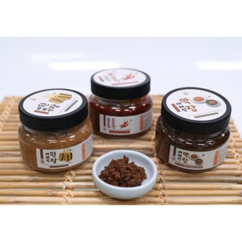 40년 전통의 레시피로 만든 국내산 100% 된장 고추장 막장 3종 500g, 1개, 1kg