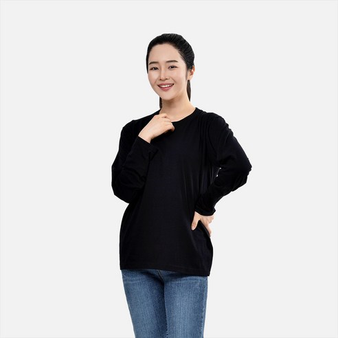 편안하면서도 세련된 필수품: 완티 남녀공용 베이직 무지 라운드 티셔츠