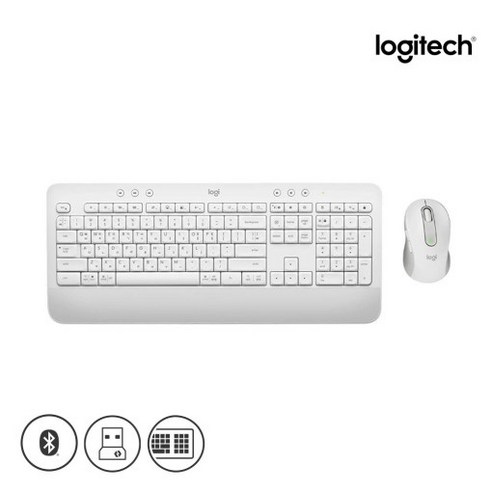 로지텍 코리아 SIGNATURE MK650 무선 키보드 마우스 세트, 일반형, MK650 콤보, 오프화이트