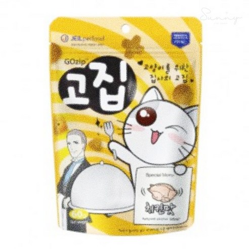 지앤리샵 고집 60G (치킨맛) 맛있는고양이간식 - 수제간식 | 쿠팡