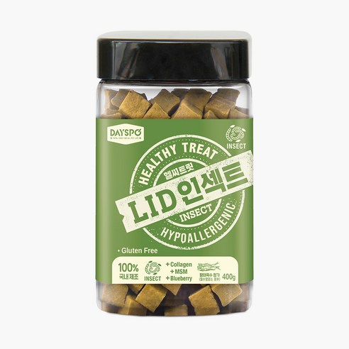 데이스포 헬시트릿 LID 강아지 간식, 인섹트, 400g
