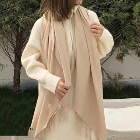 포켓레빗 여성 캐시미어 머플러 목도리 겨울