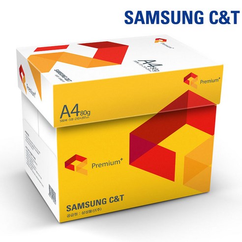 삼성물산 프리미엄 복사용지 80g, A4, 2500매