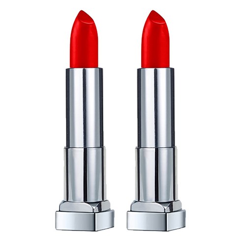 메이블린 컬러 센세이셔널 크리미 매트 립 컬러 4.2g, Siren in Scarlet, 2개