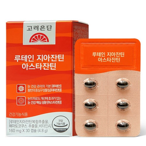 고려은단 루테인 지아잔틴 아스타잔틴 300mg, 30정, 1개