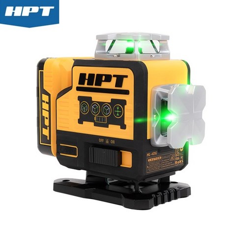 HPT 그린 레이저 레벨기 HL-4DGN 본체만 4D 디월트 배터리 호환, 1개