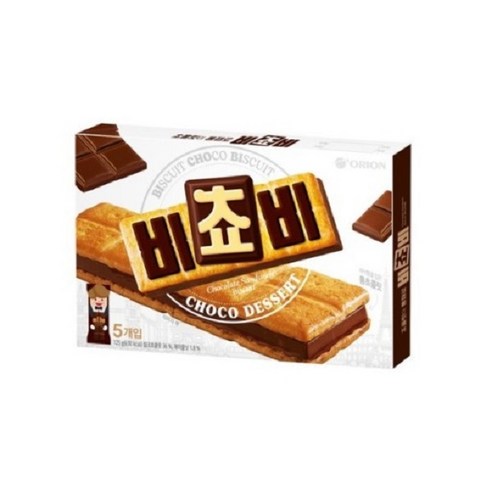 오리온 오리온비쵸비 통초콜릿비스킷, 125g, 6개