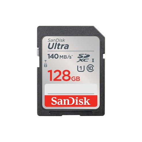 고속 파일 저장 및 전송을 위한 SanDisk SD 메모리 카드 SDXC Ultra DUNB 128GB