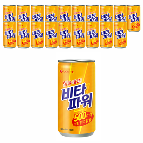 제트스카이 롯데 비타파워, 180ml, 20개