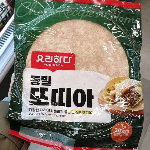 요리하다 통밀 또띠아 225g 20cm, 아이스박스 포장, 1개, 220g
