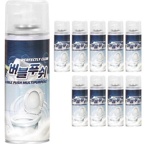 버블푸쉬 배수구 다용도 살균 탈취 청소 세정제, 160g, 10개