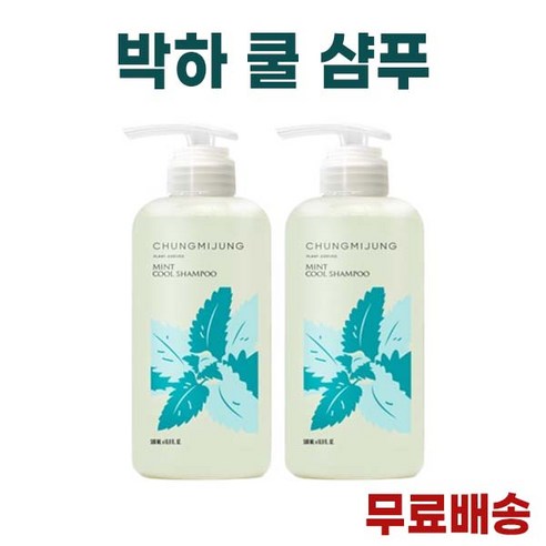 [본사정품]청미정 시원함 쿨링감 전용 극지성 문제성 열감두피 박하쿨 샴푸 500ml 청량감 멘톨향 한해살이풀 멘톨, 0.5L, 1통