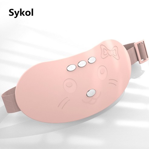 Sykol 원적외선 허리 배 복부 무선 온열 찜질기 휴대용 온열기, 핑크