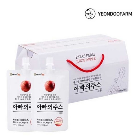 오늘의 추천 [연두]아빠의사과20팩 x 1박스, 100ml, 20개 추천아이템 후기 장점 단점 비용 정리