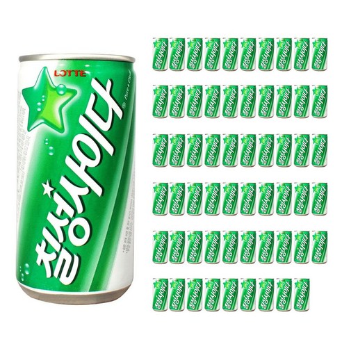 롯데칠성음료 칠성사이다, 60캔, 190ml