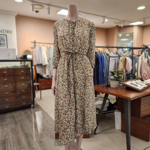 BCBG [올앤선드리] A로미PRINT OP 원피스 _ A4M3O679 74 [BROWN]