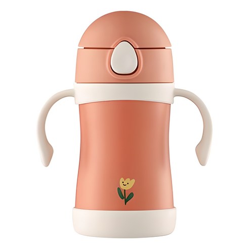 푸고 프리미엄 뉴트럴 시리즈 유아용 텀블러, 280ml, 1개, 뉴트럴핑크