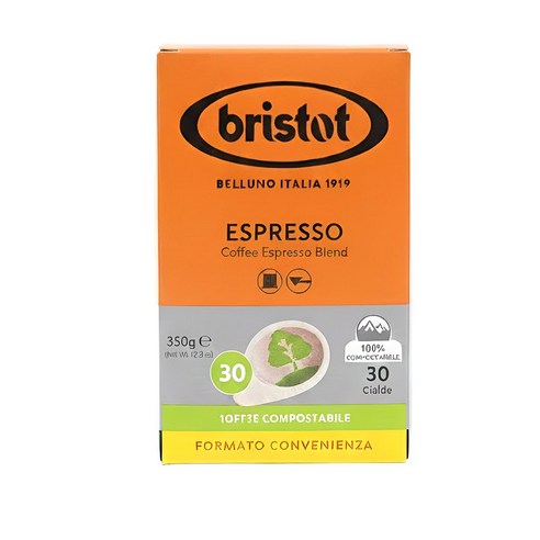 미슐랭 [브리스토트] PODS - ESPRESSO 파드원두커피 맛있는 친환경 원두커피 BRISTOT 브리스토트 차파드 고급커피 30개입, 5개, 30개입, 7.5g