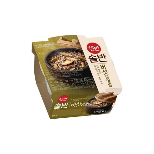햇반 솥반 버섯 영양밥, 200g, 2개