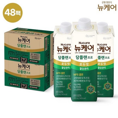 대상웰라이프 뉴케어 당플랜 프로 MPB 플랜 호두맛 230ml 48개