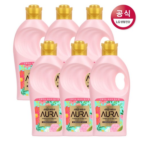 아우라 초고농축 섬유유연제 윌유메리미, 1L, 6개