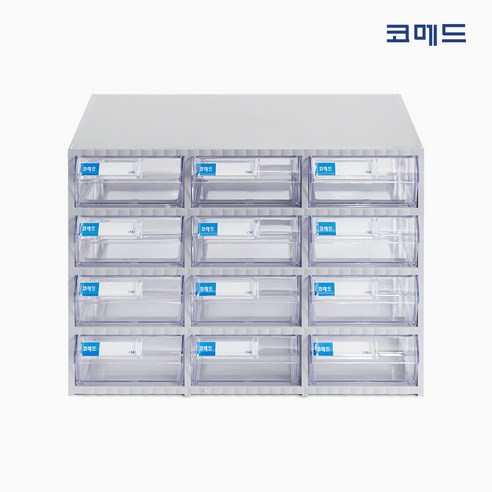 코메드 CMD-500멀티박스 12칸 투명서랍장