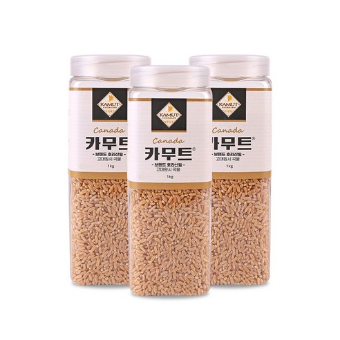 고대곡물 카무트 호라산밀 1kgx3개 (용기), 1kg, 3개