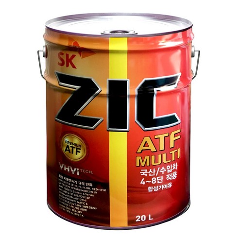 ZIC ATF MULTI 20L 자동미션오일 미션오일, 1개, 4~8단