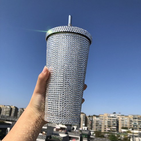 ZZJJC 아이디어 보온병 아이디어 텀블러 아웃도어 보온병, 화이트 색상, 500ml