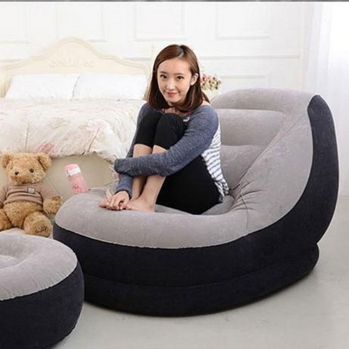 빈팩 빙백 빔백 쇼파대신 1인용 야외 빈백 에어 소파, 소파+발받침+수동펌프