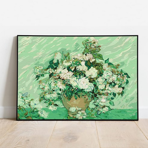 플레이어바웃 DIY 명화 그리기 세트 50 x 40 cm, 고흐 흰장미 (MG022), 1개