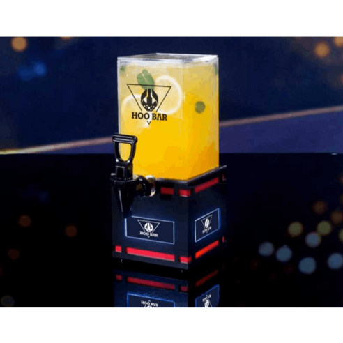맥주 거품기 맥주 디스펜서 가정용 하이볼 기계, 1.5리터 아크릴 선큰 모노크롬 라이트