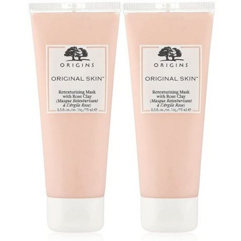 오리진스 오리지널 스킨 리텍스처라이징 마스크 로즈 클레이 포함 75ml, 1개, 2개