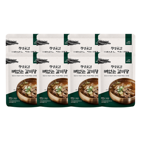 정성곳간 뼈없는 갈비탕, 800g, 8개