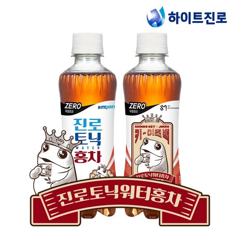 진로믹서 토닉워터 홍차 300ml X 24병 제로 키 이즈백 칵테일, 24개