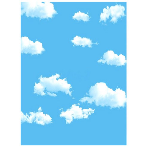 3x5ft 푸른 하늘 흰 구름 사진 배경 화면 화면 배경 스튜디오 소품, 보여진 바와 같이, 하나