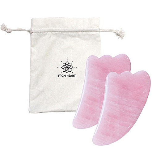 프롬하트 로즈쿼츠 괄사 셀프 케어 마사지 2P, 발바닥형