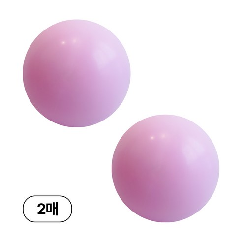 90cm 대형 원형 풍선, 2매, 18_쿨핑크