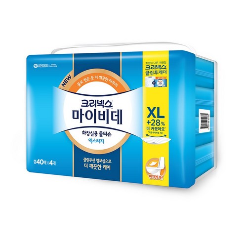 마이비데 엑스라지 비데티슈 캡형, 40개입, 4개 - 비데티슈 | 쿠팡