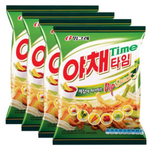 빙그레 야채타임, 70g, 4개