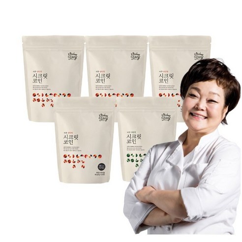 빅마마 시크릿코인 편안한맛, 80g, 5개