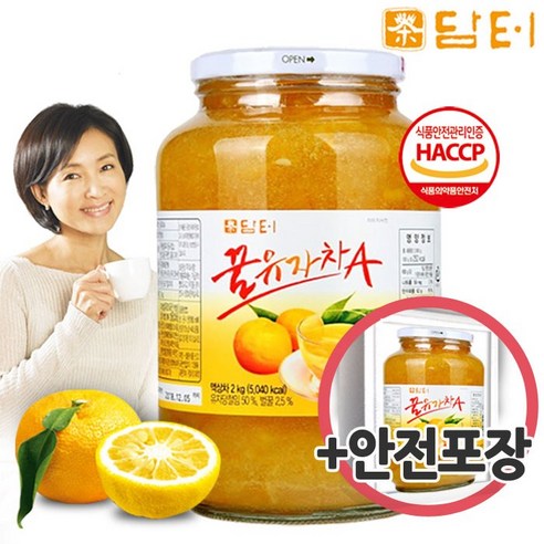 담터 꿀유자차A 2kg 전용포장, 1개입, 1개