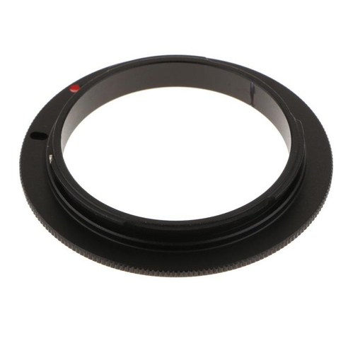 YSSHOP 캐논 EOS EF DSLR 카메라 용 58mm 매크로 리버스 렌즈 마운트 어댑터 링, 설명, 블랙, 설명