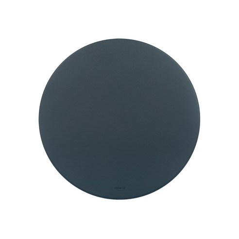 FENICE 조약돌 가죽 마우스 패드, ROUND NAVY, 2개