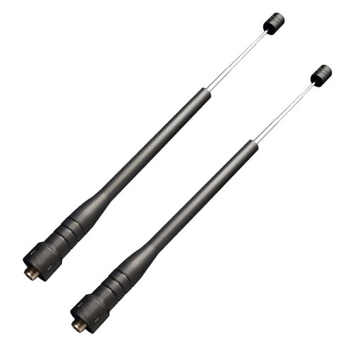 2 조각 16 인치 개폐식 VHF/UHF (144/430Mhz) 듀얼 밴드 SMA-여성 안테나, 설명, 블랙, 고무