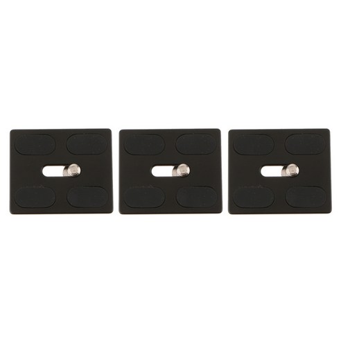 사진 및 비디오 녹음을위한 3x Professional Quick Release Plate QAL-50, {"사이즈":"50x42mm"}, {"색상":"블랙"}, {"수건소재":"금속"}